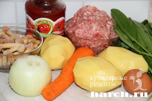 shaveleviy sup s frikadelkami i tomatom 02 Щавелевый суп с фрикадельками и томатом