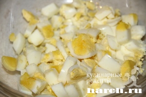 Салат со стручковой фасолью и яйцами Нагатинский