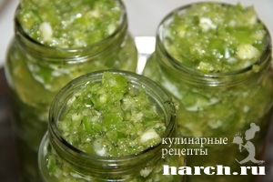 Аджика из зеленых перцев по абхазски