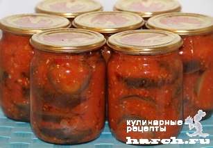 Баклажаны в остром томатном соусе по-павлодарски