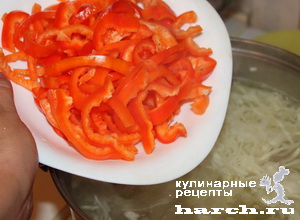 borgh krasnodarskiy so sladkim percem i tomatami 06 Борщ краснодарский со сладким перцем и томатами