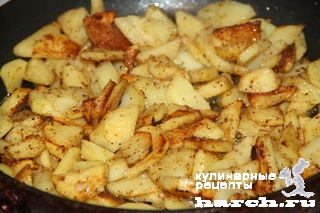 gareniy kartofel s sirom 1 Картофель, жареный по домашнему