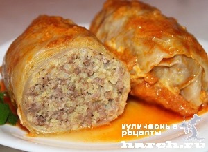 Голубцы с мясом и пшеном по-татарски
