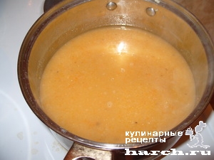 Кабачковый суп-пюре с мясом