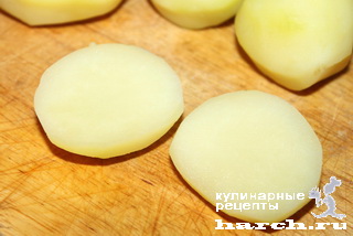 Картофельные "каштаны" с сыром и ветчиной