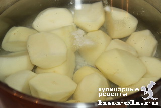Картофельные вареники с мясом