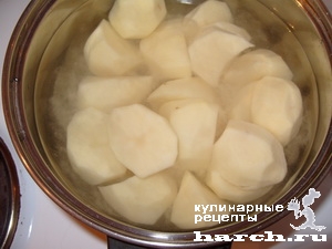 Картофельное пюре с жареными грибами