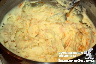 Картофельное пюре с луком и морковью по-украински
