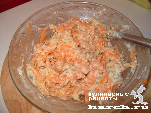 Конвертики из кабачков с морковно-сырной пастой
