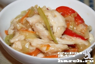 Курица с овощами по-пекински