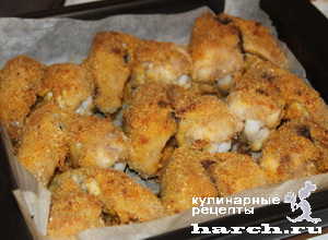 kurinie krilishki v sirno suharnoi korochke 7 Куриные крылышки в сырно сухарной корочке