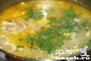 Куриный суп с манкой