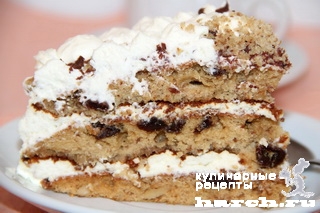 Медовый торт с изюмом и орехами "Татьяна"