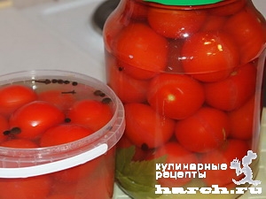 Мелкие помидоры маринованные