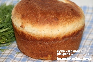 Молочный хлеб с укропом