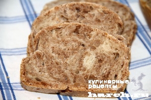 Мраморный пшенично-ржаной хлеб