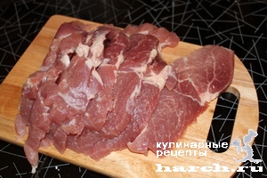 Мясо, запеченное под шубой "Петровское"