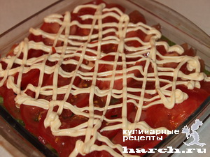 Мясо, запеченное с кабачками и помидорами "Ростовское"