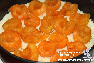 Насыпной пирог с абрикосами