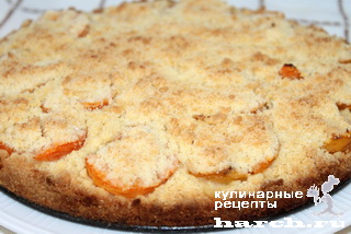 Насыпной пирог с абрикосами