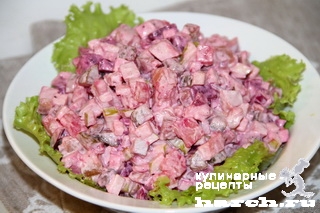 Немецкий селедочный салат "Под Рождество"