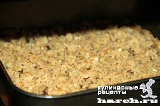 Орехово-песочный пирог с джемом