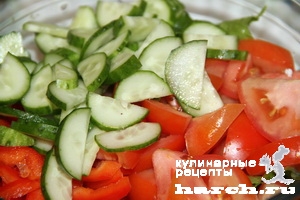 Овощной салат с фрикадельками "Греческая смоковница"