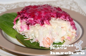 Овощной салат-торт "Метелица"