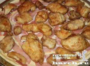 Пицца с лососевыми молоками "Рыбацкая"