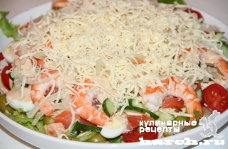 Рыбный салат с овощами "Атлантида"