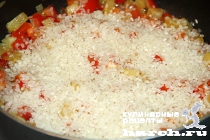 Рис с овощами в духовке