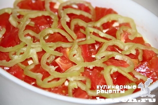 Салат с копченой рыбой и помидорами "Ашкенази"