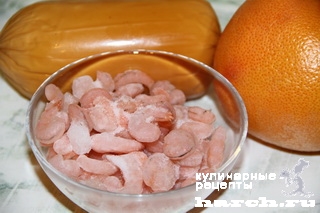 Салат из креветок с грейпфрутом "Куртизанка" 