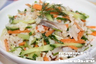 Салат из сельди с рисом по-калачеевски