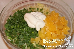 Салат из свежей капусты с апельсином "Елена"