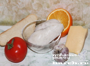 Салат-коктейль из курицы с апельсином "Мовен" 