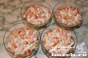Салат-коктейль с креветками "Красное море"