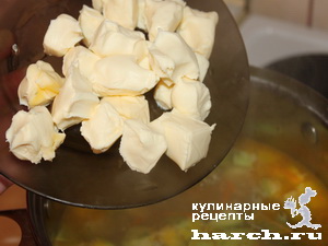 Сырный супчик с кабачками