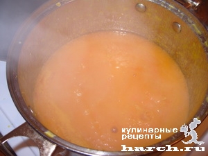 Тыквенный суп-пюре с морковью и беконом