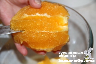 Творожная запеканка с апельсиновой глазурью