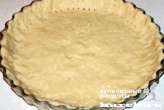 Творожно-песочный пирог с грушами и кокосовым кремом