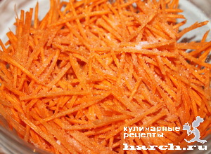 Закуска из моркови с хреном