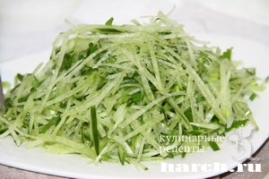 salat is zelenoy redki so svegim ogurcom_4