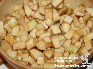 Французский яблочный пирог с миндалем