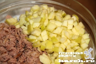 Картофельный салат с тунцом по-американски