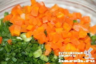 Морковный салат с зеленым луком "Барышня-крестьянка"