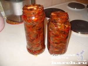 Опята, маринованные в томатном соусе