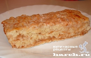 Польский яблочный пирог для лентяек