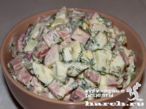 20 салатов с колбасой для тех, кто любит вкусно поесть