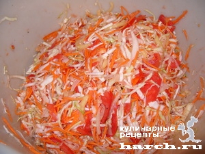 Приготовление осеннего салата с цветной капустой: